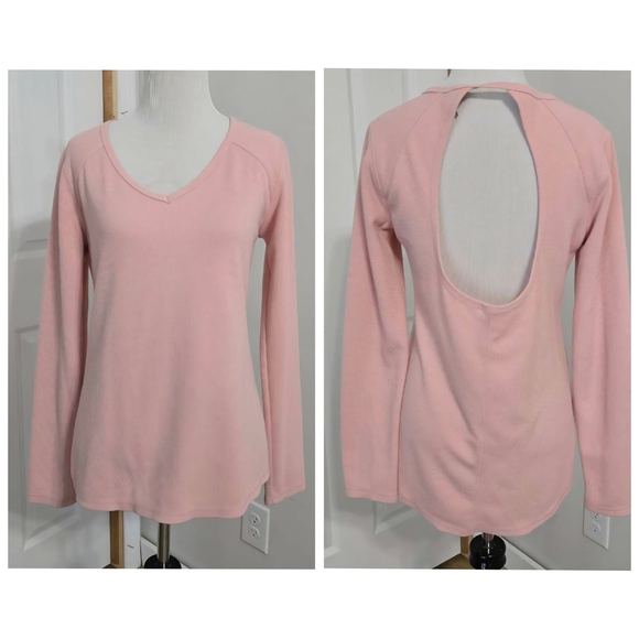 Z By Zella Light Pink Top With Cutout Back Size Small - Picture 1 of 3